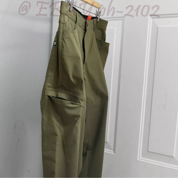 Hi-Tec Green Cargo Pants Straight-Leg Durable - Picture 4 of 13